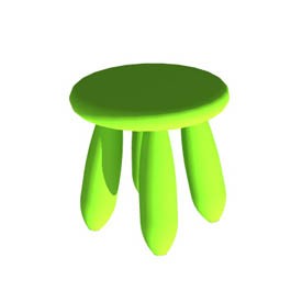 Ikea Mammut stool 3D Object | FREE Artlantis Objects Download